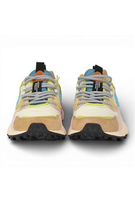 Sneaker donna Flower Mountain in camoscio e tessuto multicolore. FLOWER MOUNTAIN | YAMANO3W-1M11